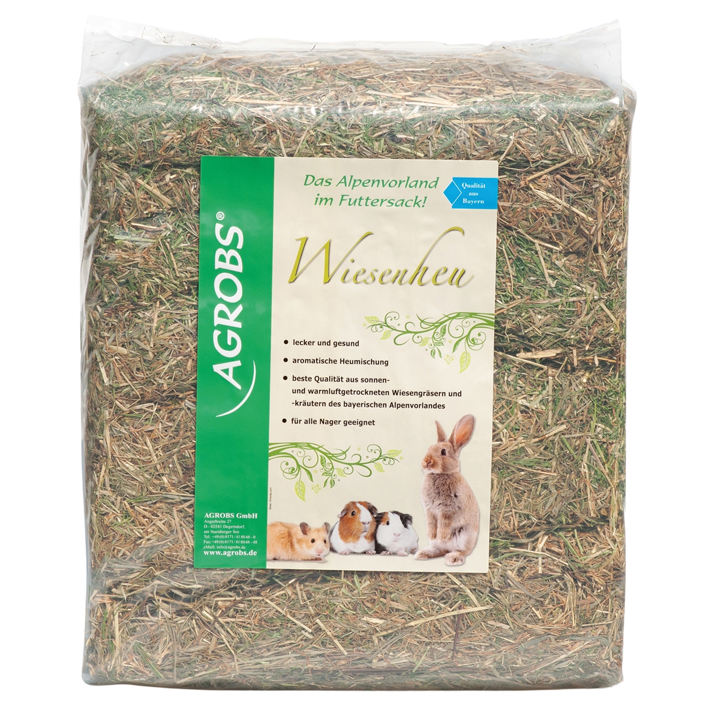 Agrobs Wiesenheu 10kg - hochwertige Grundfutterquelle für Kleintiere