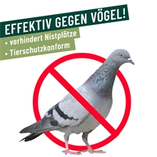 VOSS.garden Premium Vogelabwehr - Edelstahl „Bird Spikes“ 5-reihige Taubenabwehr, Vogelspitzen 50cm