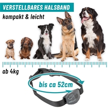 VOSS.pet Anti-Bell Halsband „AB Sonic“, Ultraschall-Halsband zur Abgewöhnung des Bellens bei Hunden