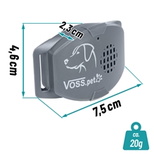 VOSS.pet Anti-Bell Halsband „AB Sonic“, Ultraschall-Halsband zur Abgewöhnung des Bellens bei Hunden