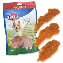 Trixie PREMIO Chicken Filets, Hundeleckerli mit Hühnerbrust, XXL-Pack 300g