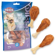 Trixie PREMIO Rabbit Drumsticks, Hundeleckerli mit Kaninchen, 8 Stück, 100g
