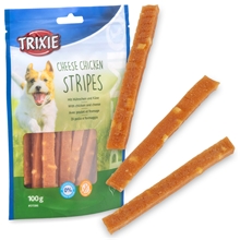 Trixie PREMIO Cheese Chicken Stripes, Hundeleckerli mit Hühnchen und Käse, 100g