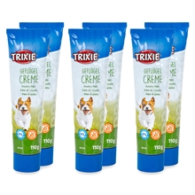 6x Trixie PREMIO Geflügelcreme, Hundeleckerli, 110g