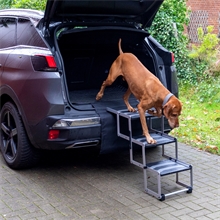 B-Ware: Hundetreppe 3-stufig, faltbar - Auto-Einstiegshilfe für Hunde