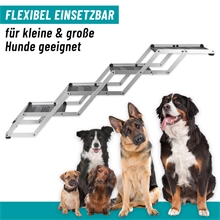 B-Ware: Hundetreppe 4-stufig, faltbar - Auto-Einstiegshilfe für Hunde