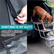 Hundetreppe 4-stufig, faltbar - Auto-Einstiegshilfe für Hunde