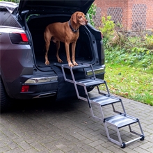 Hundetreppe 4-stufig, faltbar - Auto-Einstiegshilfe für Hunde