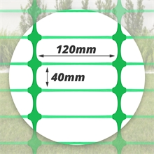 50m VOSS.farming "PowerOFF" Classic Begrenzungszaun, Höhe 120cm - 120x40mm, grün