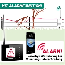 VOSS.farming Set: Profi-Weidezaungerät+Smartphone Fernsteuereinheit - Xtreme duo X200 RF+FM 20 WiFi