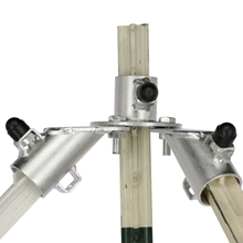 Ecklösungs-Set T-Post "SAFE", 4x Diagonalhülse + 1x Tophülse