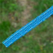 VOSS.farming Weidezaunband Wildabwehr 200m, 10mm, 1x0,25 Kupfer+3x0,20 Niro, blau