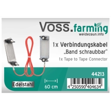 VOSS.farming Band-Verbindungskabel, schraubbar, 60cm, NIRO-EDELSTAHL