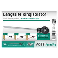 10x Langstiel-Ringisolator, 220mm