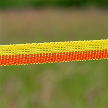 VOSS.farming Weidezaun Band 250m, 10mm, 4x0,16 Niro, gelb-orange 1*
