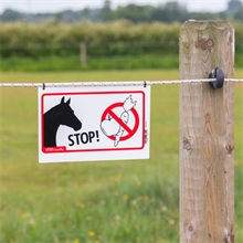 VOSS.farming Warnschild International "STOP", füttern verboten, 20x14cm