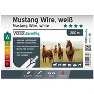 B-Ware: VOSS.farming MustangWire, Horsewire, 200 m, weiß