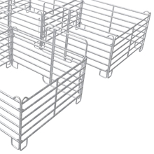 VOSS.farming Weidepanel-Set 2 x 3er Panel-Box, je 3,00 x 3,00 m
