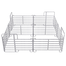VOSS.farming Weidepanel für Tiersicherheit auf der Weide. Text hebt die Vorteile der hochgezogenen Endrohre hervor.