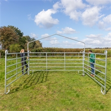 VOSS.farming Panel-Zelt - Weideunterstand  - Weidezelt 3,6 m x 4 m