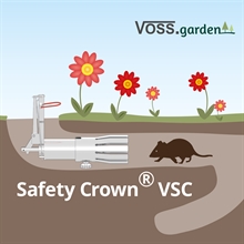 VOSS.garden Safety Crown® VSC, Universal-Aufsatz für Wühlmausschussgeräte, Schussfallen