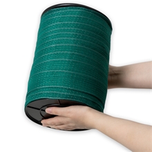 AKO Weidezaunband "EconomyLine" 200m aus Recycling-Kunststoff, 40mm, 8x0,16mm Niro, grün-grau