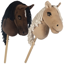 HKM Hobby Horse „Avalon“ oder „Spirit“ Steckenpferd, Dressur oder Springen mit langer Mähne