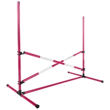 HKM Sprung-Set Hobby Horsing für Kinder, Kunststoff Hindernis, mit Transporttasche, pink