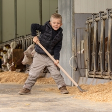 Aluschaufel "Mini" für Kinder, mit Stiel, 107cm