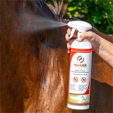 KerbEX rot, mit Knoblauch - Insektenabwehrmittel für Pferde, 1 Liter