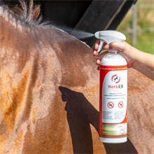 KerbEX rot, mit Knoblauch - Insektenabwehrmittel für Pferde, 1 Liter
