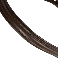 Covalliero Trensenzaum Standard - hochwertiges Leder, inkl. Gurtzügel, braun
