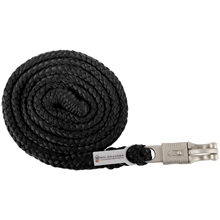 Waldhausen Anbindestrick Plus, Panikhaken, geflochten, 2m, schwarz