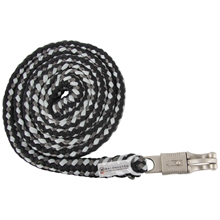 Waldhausen Anbindestrick Plus, Panikhaken, geflochten, 2m, schwarz