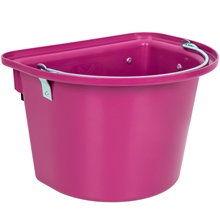 Transportkrippe, Futtertrog zum Einhängen, Turnier-Futterkrippe mit Tragegriff, pink