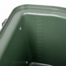 Transportkrippe 12 Liter, Futtertrog zum Einhängen, Turnier-Futterkrippe ohne Tragegriff, grün