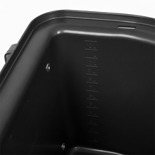 Transportkrippe 12 Liter, Futtertrog zum Einhängen, Turnier-Futterkrippe ohne Tragegriff, schwarz