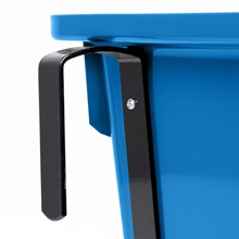 Transportkrippe 12 Liter, Futtertrog zum Einhängen, Turnier-Futterkrippe mit Tragegriff, blau