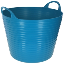 Flexibler Trog FlexBag - Flexi-Eimer, Flexitrog, Flexi Futtereimer, 28 Liter, royal-blau