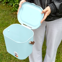 Waldhausen Multibag ECO 6L, mit Deckel, Tragetasche aus recyceltem Kunststoff, türkis