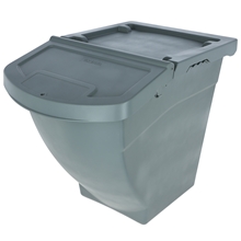 Futterbox 60L stapelbar mit Deckel, Futtertonne, Aufbewahrungsbox für Tierfutter