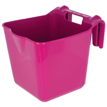 Futtertrog "HangOn" zum Einhängen, Trog mit Haltegriff, pink, 13 Liter