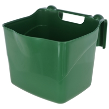 Futtertrog "HangOn" zum Einhängen, Trog mit Haltegriff, grün, 22 Liter