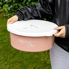 Waldhausen XL Futterschale 8L mit Deckel, linnea rosa