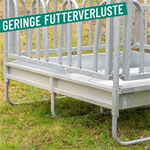 VOSS.farming Futterraufe „CLASSIC“ Spar-Set, Viereckraufe + Futtersparnetz + Rahmen