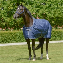 Bucas Stalldecke Quilt, 50g, Navy, für Pferde
