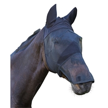Fliegenmaske für Pferde und Ponys mit Nüstern- und Ohrenschutz