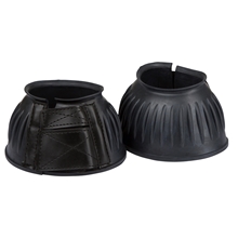 Covalliero Hufglocken Gummi - strapazierfähige Schutzglocken, schwarz, mit Doppelklettverschluss