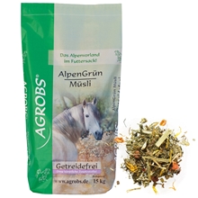Agrobs AlpenGrün Müsli 15kg - Strukturmüsli ohne Getreide