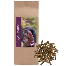 Agrobs Zink pur 800g Papierbeutel - Ergänzungsfuttermittel für Pferde